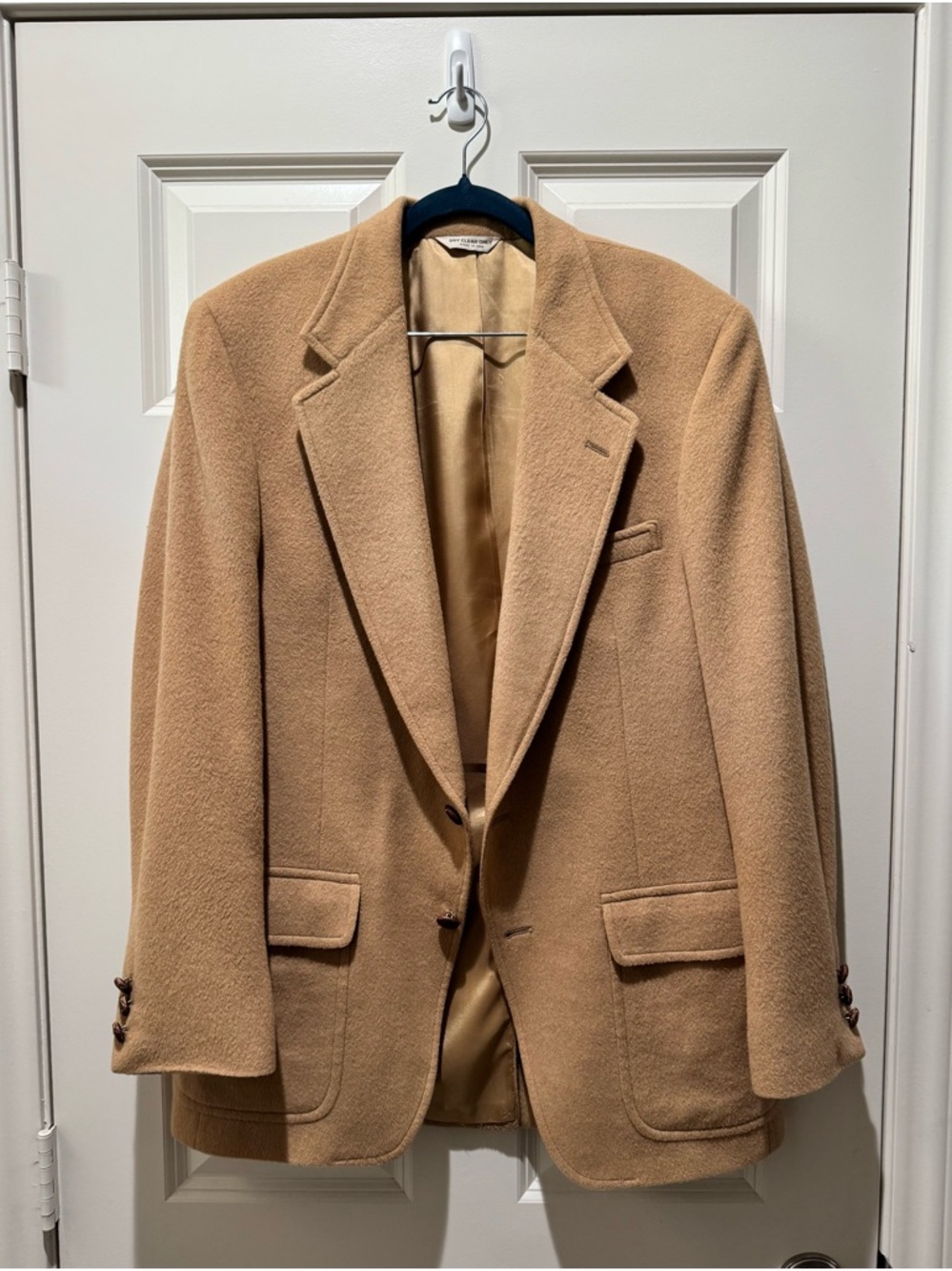 Barrister Men's 100% Camel Hair Blazer Jacket - Classic Tailored Coat